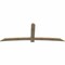 Ekena Millwork Bellingham Rough Sawn Timber Gable Bracket, Douglas Fir, 108"W x 40"H x 2"D x 6"F, 9/12 Pitch GBW108X40X0206BEL00RDF - alternate 5